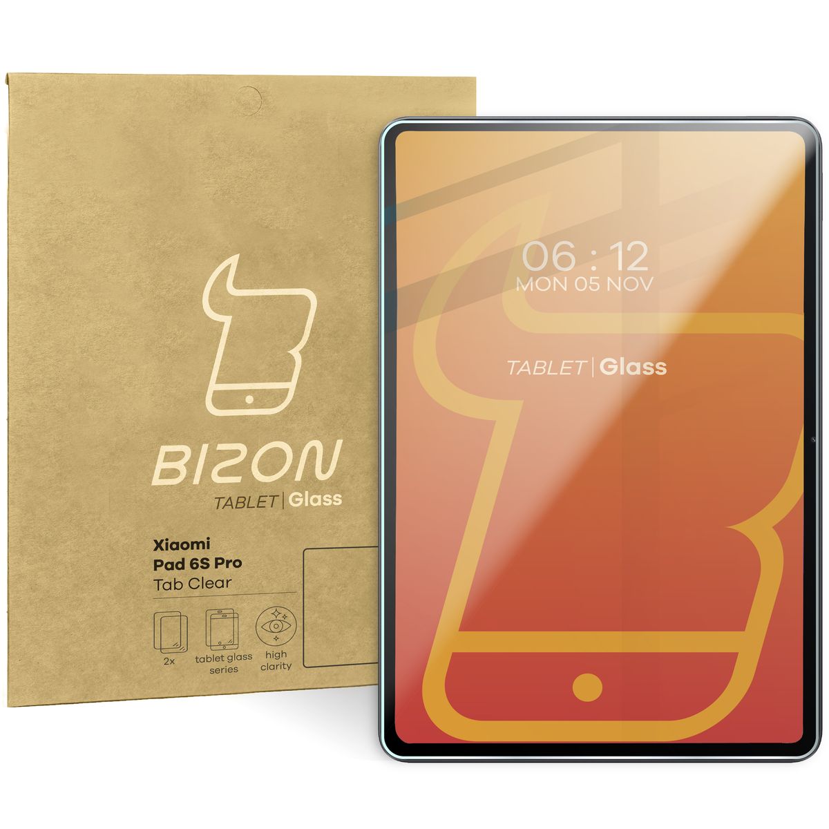 Szkło hartowane Bizon Glass Tab Clear Duo do Xiaomi Pad 6S Pro